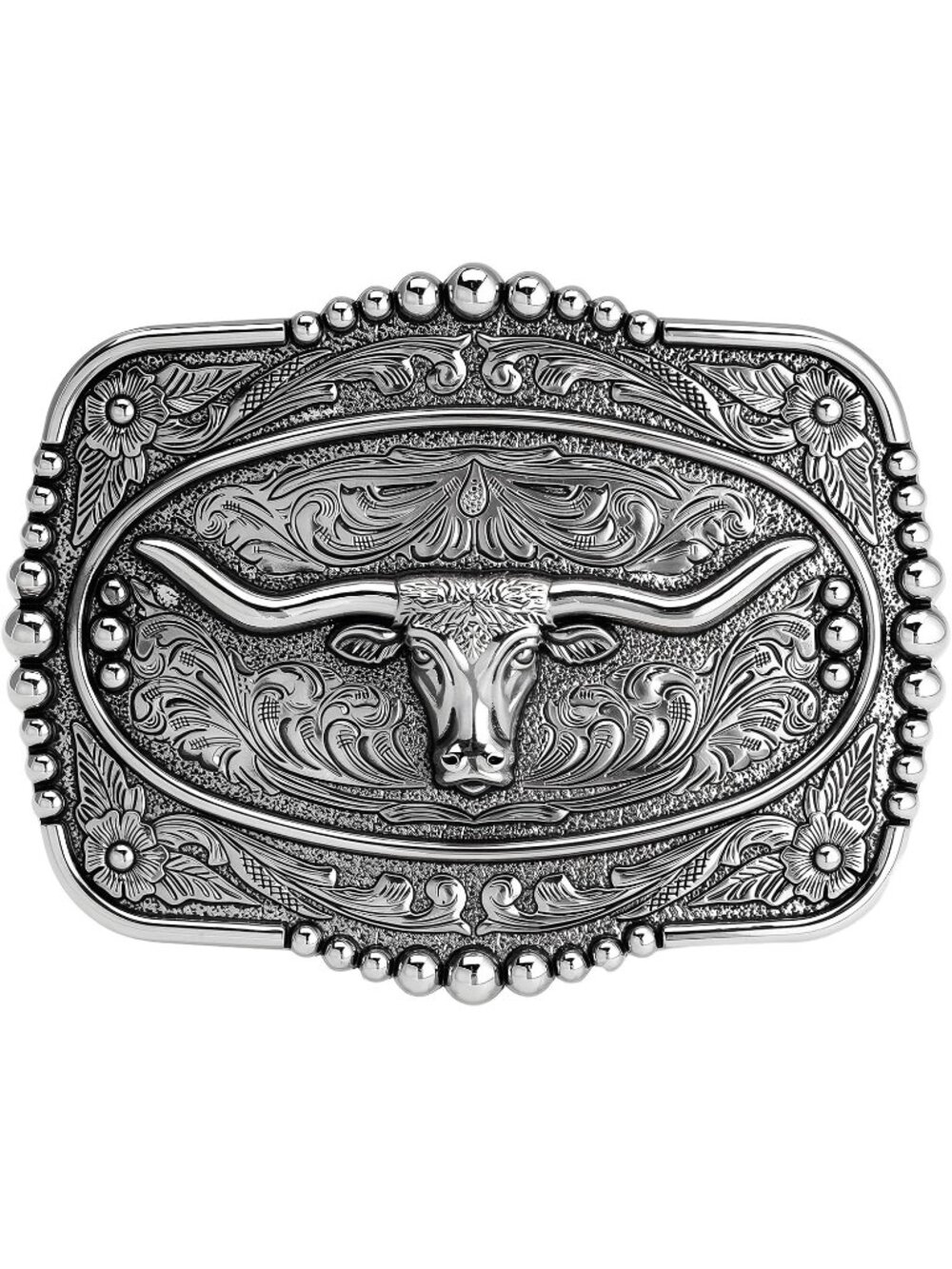 Men Longhorn-style09 Western Belt Buckle Longhorn Cowboy Cowgirl Accessory